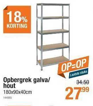 Cevo Opbergrek galva-hout aanbieding