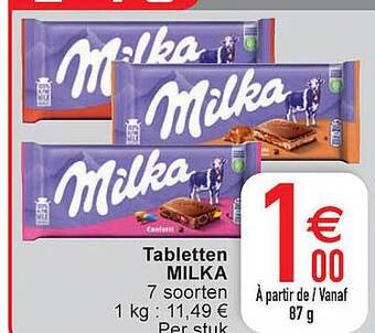 Cora Tabletten milka aanbieding