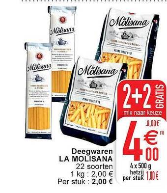 Cora Deegwaren la molisana aanbieding
