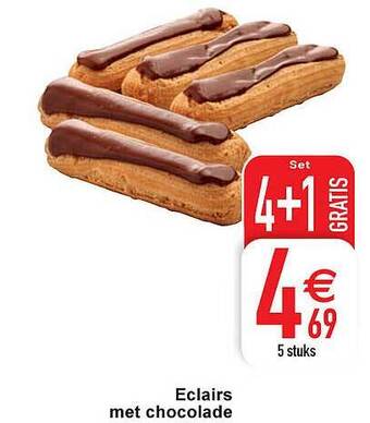 Cora Eclairs met chocolade aanbieding
