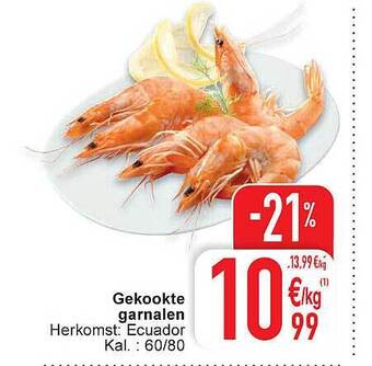 Cora Gekookte garnalen aanbieding
