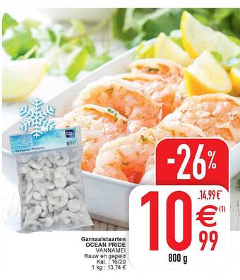 Cora Garnaalstaarten ocean pride vannamei aanbieding