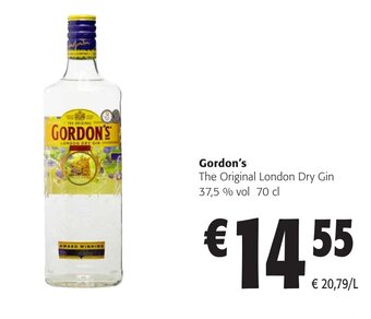 Colruyt Gordon's The Original London Dry Gin 37,5% vol 70 cl aanbieding