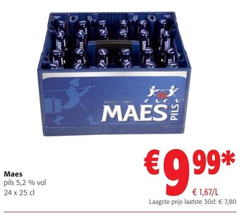 Colruyt Maes pils 5,2% vol 24 x 25 cl aanbieding