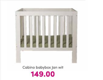 Baby & Tiener Cabino Babybox Jan Wit aanbieding