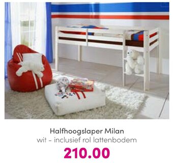 Baby & Tiener Halfhoogslaper Milan Wit aanbieding