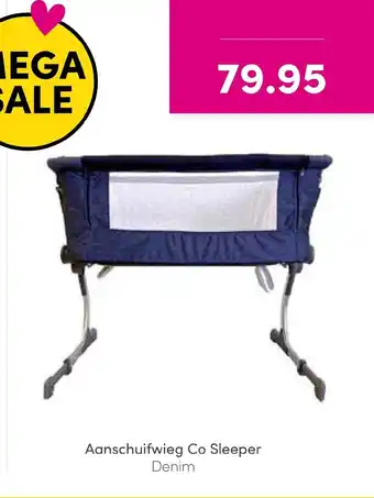 Baby & Tiener Aanschuifwieg Co Sleeper Denim aanbieding