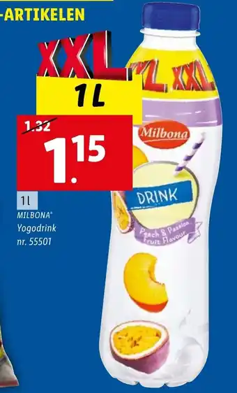 Lidl Yogadrink 1L aanbieding
