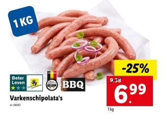 Lidl Varkenschipolata's aanbieding