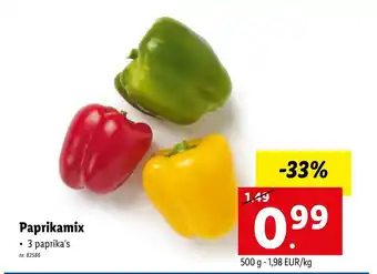 Lidl Paprikamix 500g aanbieding