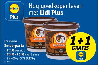 Lidl Smeerpasta aanbieding