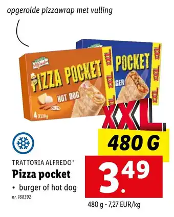 Lidl Pizza pocket 480g aanbieding