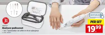 Lidl Sanitas manicure-pedicureset aanbieding