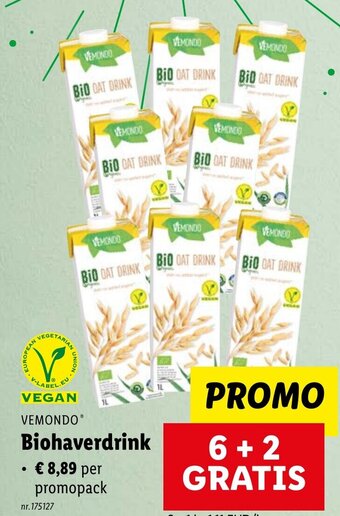 Lidl Vemondo biohaverdrink aanbieding
