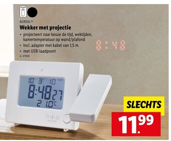 Lidl Wekker met projectie aanbieding