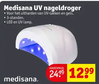 Kruidvat Medisana UV Nageldroger LED en UV Lamp aanbieding