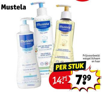 Kruidvat Mustela wasgel lichaam en haar aanbieding