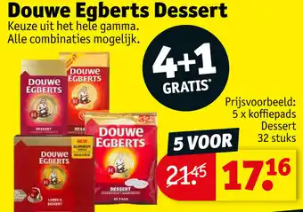 Douwe egberts dessert 5x koffiepads dessert
