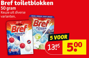 Kruidvat Bref toiletblokken 50 gram aanbieding