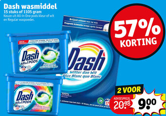 Kruidvat Dash wasmiddel aanbieding