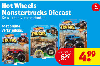 Kruidvat Hot wheels monstertrucks diecast aanbieding