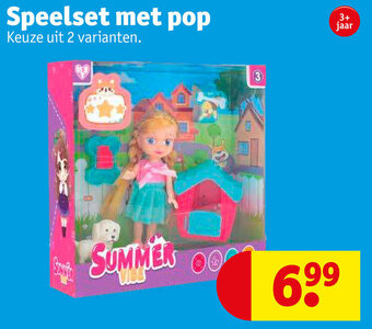 Kruidvat Speelset met pop aanbieding