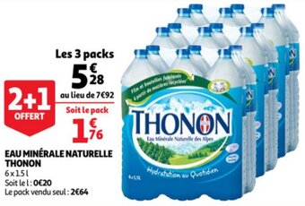 Auchan Eau Minerale Naturelle Thonon aanbieding