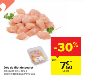 Carrefour Market Des de filet de poulet aanbieding