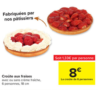 Croute aux fraises