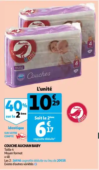 Auchan Auchan Couche Baby aanbieding