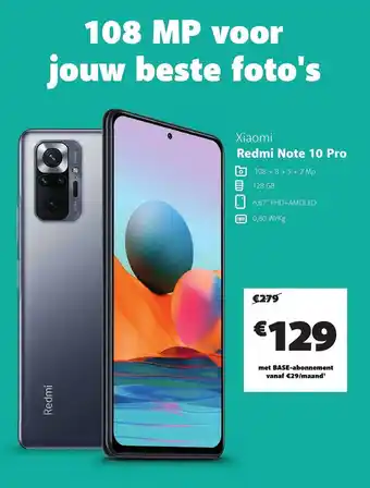 Base Xiaomi redmi note 10 pro aanbieding