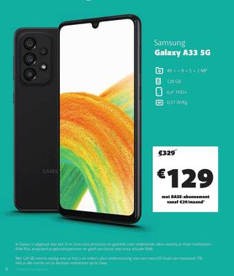 Base Samsung galaxy a33 5g aanbieding