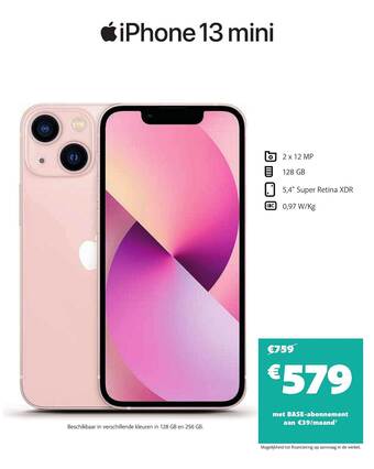 Base Iphone 13 mini aanbieding