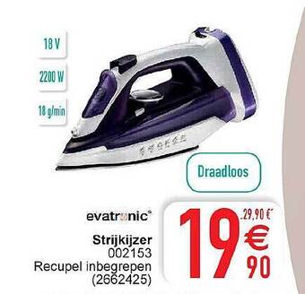 Cora Evatronic strijkijzer aanbieding