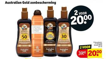 Kruidvat Australian gold zonbescherming aanbieding