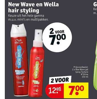 New wave en wella hair styling