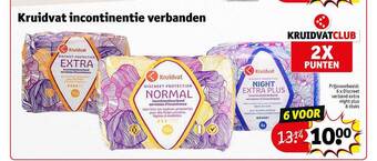 Kruidvat Kruidvat incontinentie verbanden aanbieding