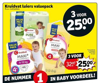 Kruidvat Kruidvat luiers valuepack aanbieding