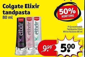 Kruidvat Colgate elixir tandpasta aanbieding