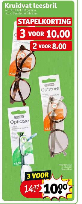 Kruidvat Kruidvat leesbril aanbieding