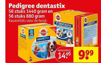 Kruidvat Pedigree dentastix aanbieding