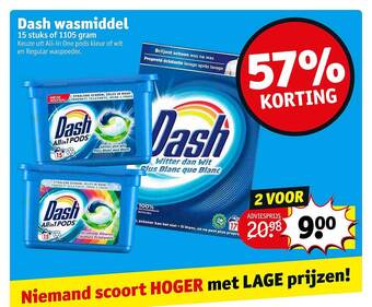 Kruidvat Dash wasmiddel aanbieding