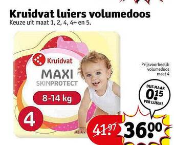 Kruidvat Kruidvat luiers volumedoos aanbieding