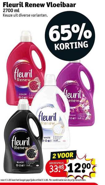 Kruidvat Fleuril renew vloeibaar aanbieding