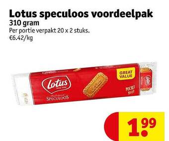 Kruidvat Lotus speculoos voordeelpak aanbieding