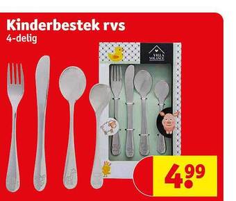 Kruidvat Kinderbestek rvs aanbieding