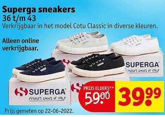 Kruidvat Superga sneakers aanbieding