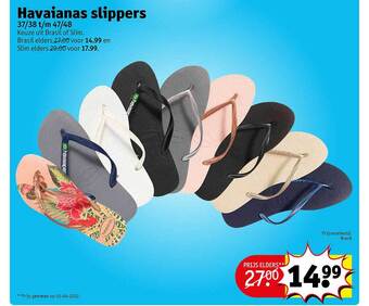 Kruidvat Havaianas slippers aanbieding