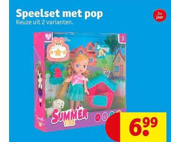 Kruidvat Speelset met pop aanbieding