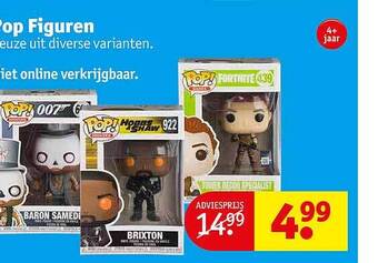 Kruidvat Pop figuren aanbieding